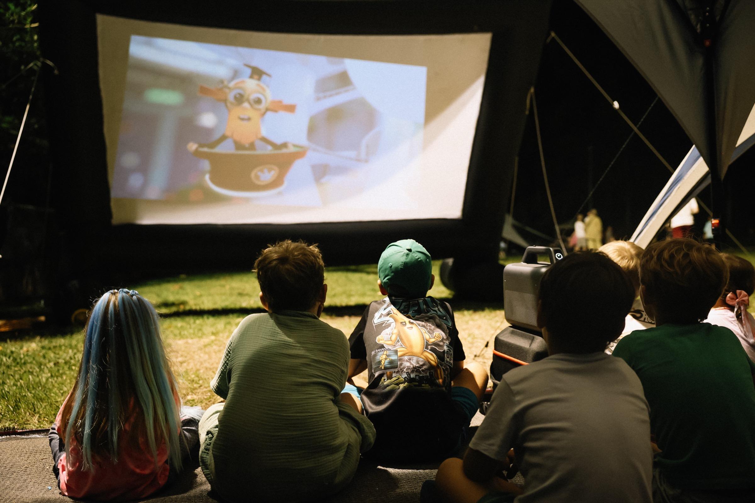 Kids outdoor movie night